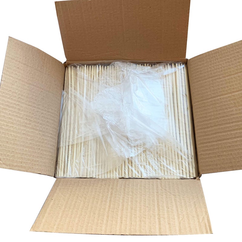 KingSeal 1000 Count | KingSeal Bamboo Wood Corn Dog Skewers, Sticks, 8.75 Inches, 5mm diameter, Commercial Bulk Pack - 1 Box of 1000 - Image 2